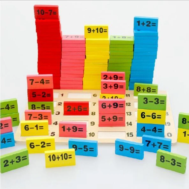 Mathématiques Addition Soustraction Jouet Montessori Bois pour