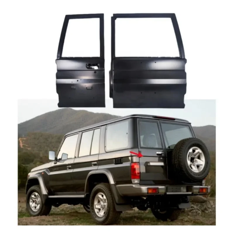 YBJ Steel Back Door Panel Tailgate for Land Cruiser 79