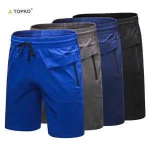 TOPKO High Quality Wholesale Custom Custom logo Mens Plus Size Workout Active Sports Gym Workout Shorts