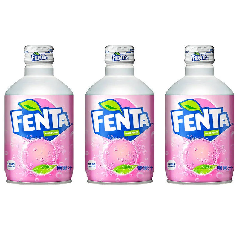 Japan Fanta 300ML White Peach Carbonated Soft Drink Soda