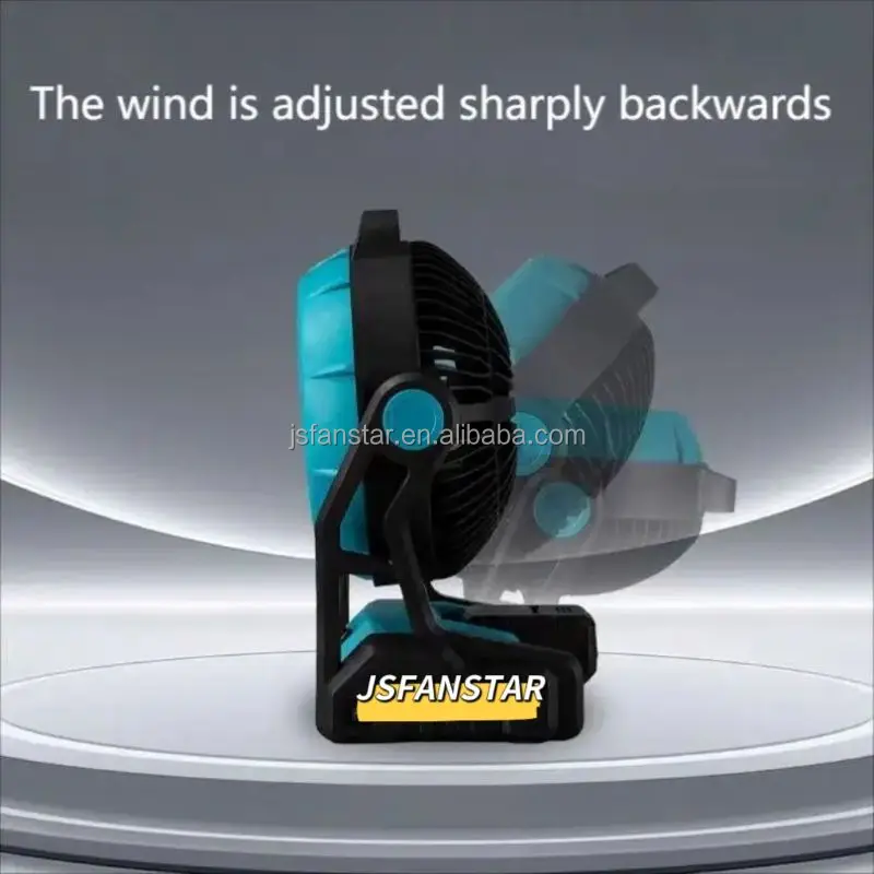 Industrial 12-Inch Small Rechargeable Lithium Battery Portable Electric Fan for Outdoor Camping Lighting Cross-Border Household