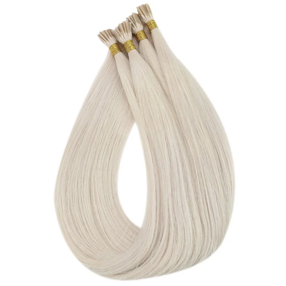 LaaVoo I Tip Remy Extension de cheveux humains 16-22 pouces Brésilien 80g Lisse Fusion à froid Stick Itip Hair_voghion.com