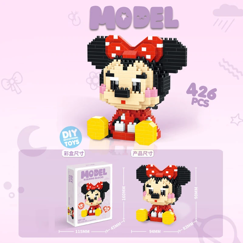 Minnie mouse building blocks online