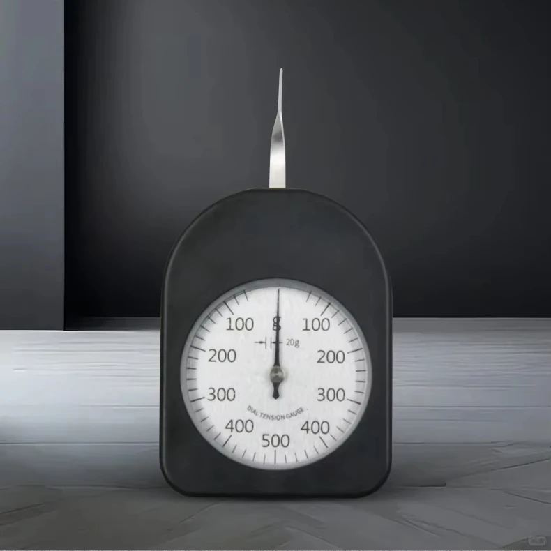 Portable 500g Mechanical Dial Tension Gauge Tester Handled Force Measuring Instrument