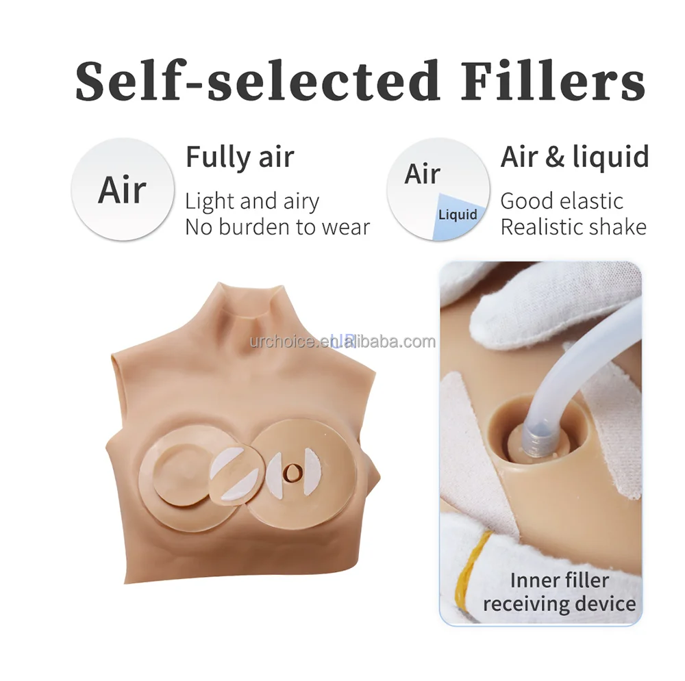 DIY ZZZ  Filling Breast Forms Inflatable False Silicone  Artificial Boobs Sexy Dolls for Cosplayer Transgender Gay LGBTQ+