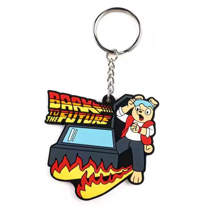 Chaveiro personalizado de personagem infantil em PVC 2D com furo para chave e fecho de sapato, decoração DIY, presente de Halloween