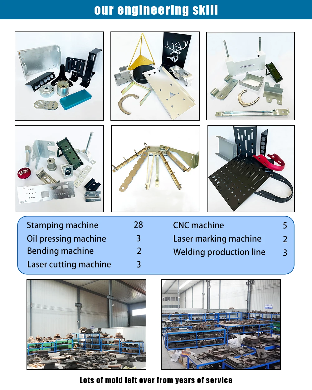 Custom Sheet Metal Parts Stamping Laser Cutting Service Sheet Metal