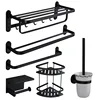 Stainless steel bathroom accessories set