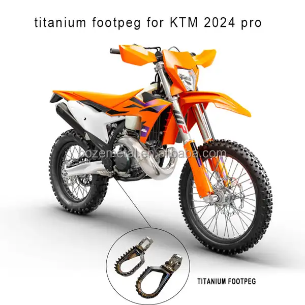 Highquality Cnc Aerospace Titanium Footpeg For Ktm 2024 Pro Light