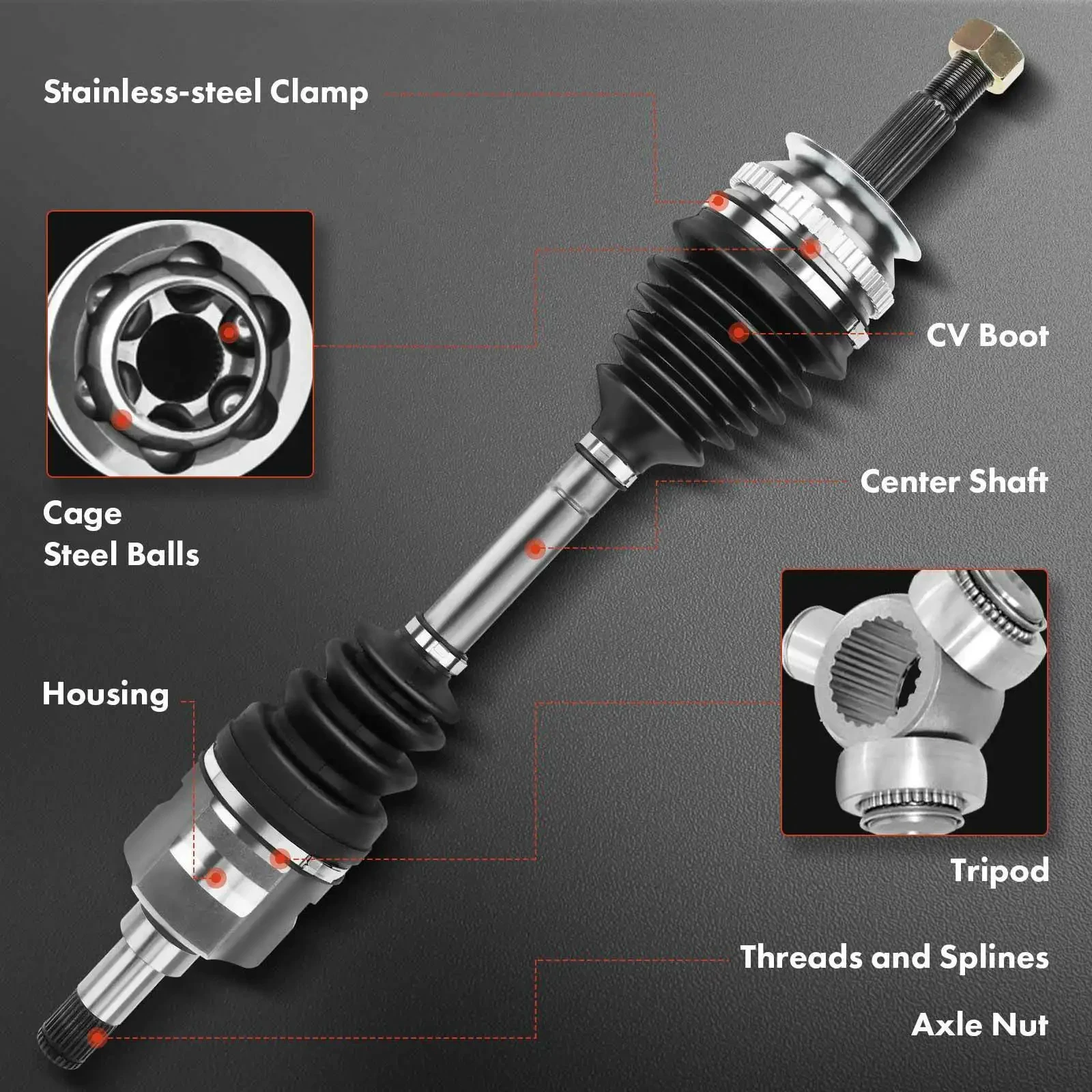 WRR 2033300801 2033300701 2033300300 2033300200 Drive Shaft