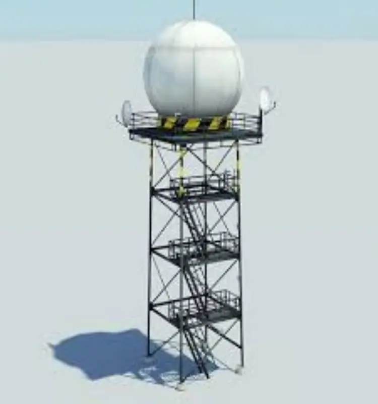 Steel Meteorological Radar Tower for Telecommunication and Communication Antennas supplier