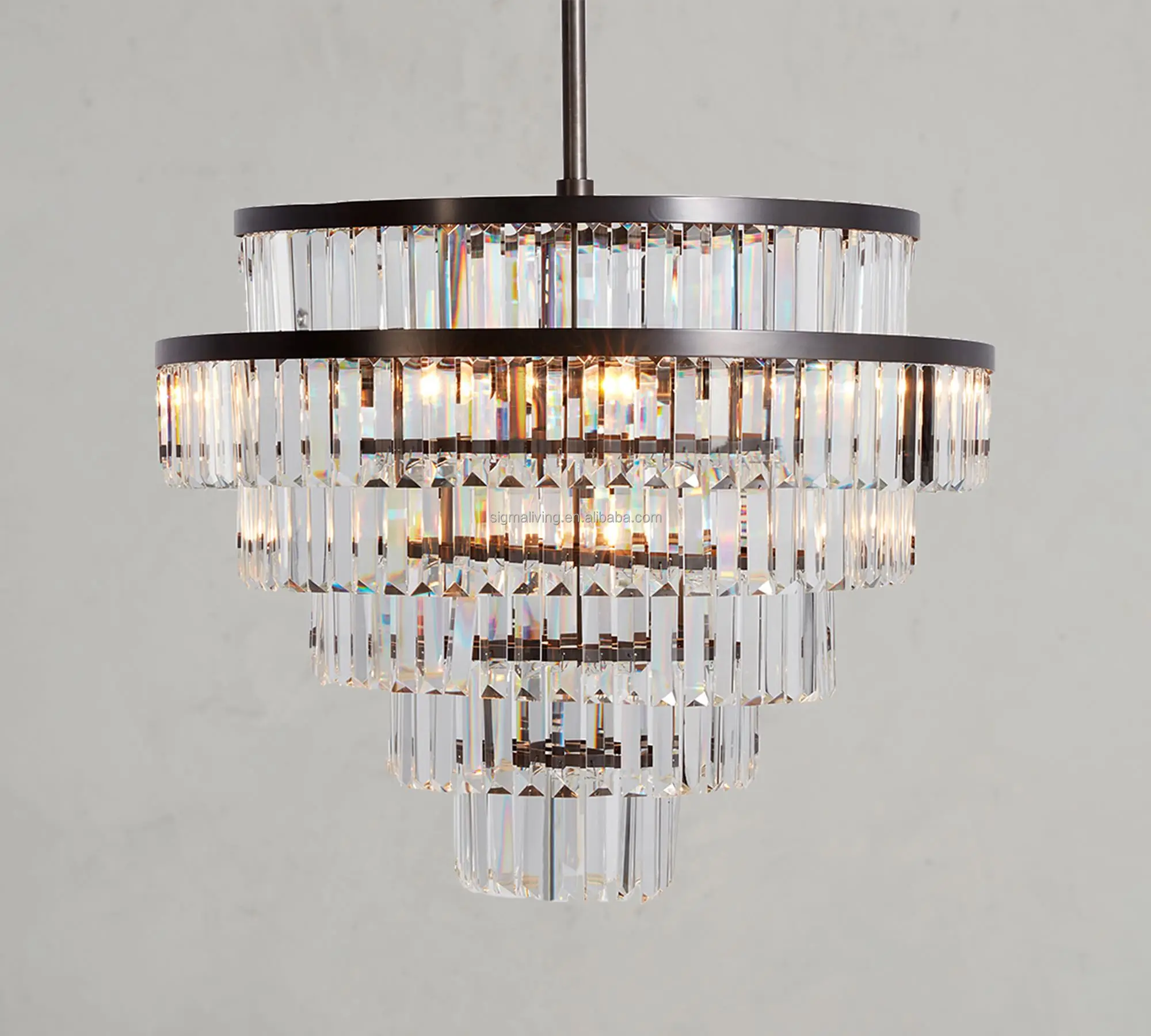 chandeliers pendant lights luxury light iron crystal round chandelier