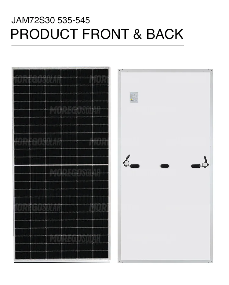 High Power Ja Solar Mbb Mono Half Cell 11bb Solar Panel 530w 535w 540w 545w 550w 144 Cells Pv 3044