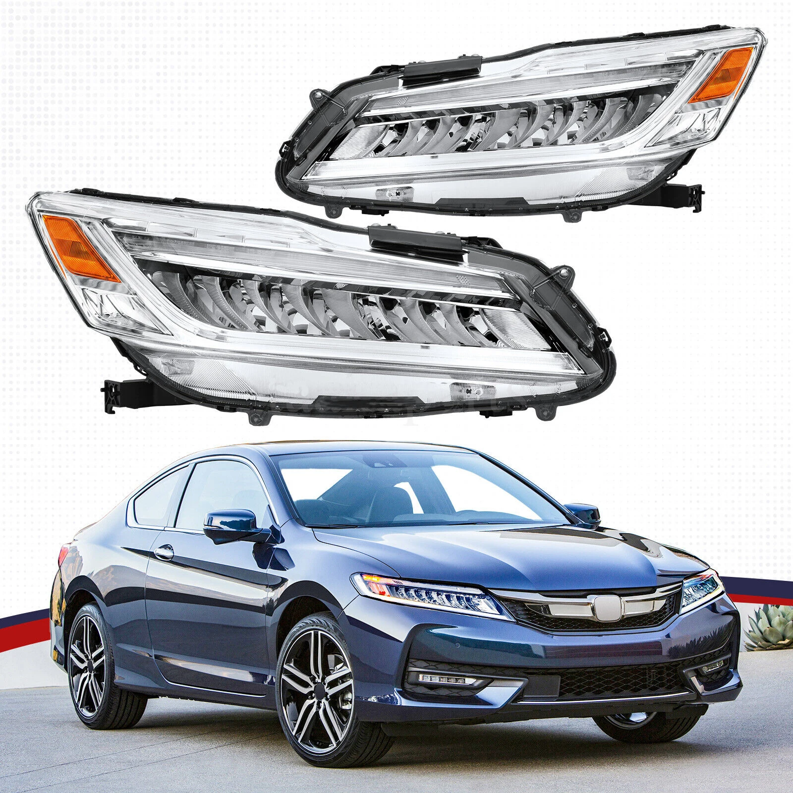 wholesale OEM new design full LED left right DRL headlamp projector headlights for Honda accord 2016 2017 9th Gen