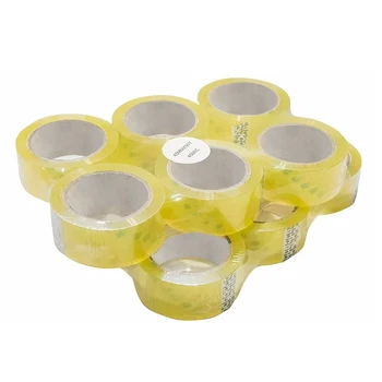 Factory Manufacturing  plastic package 6roll High Quality BOPP Packing Transparent Clear Colour Adhesive packing Tape