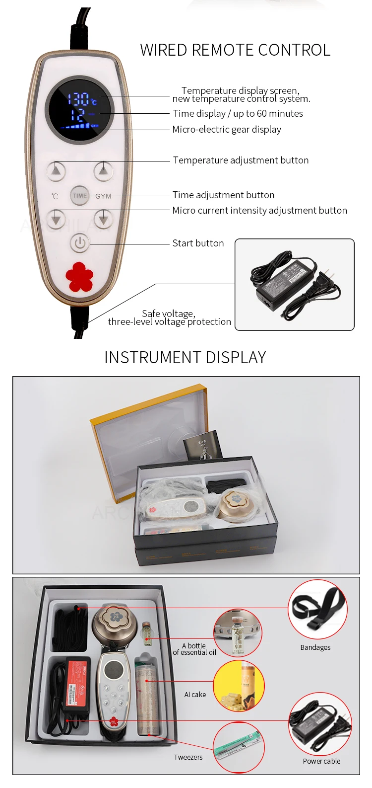 Warm Therapy Moxa Device Moxibustion Appliance