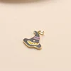 ciondolo cappello smaltato oro 22*30MM
