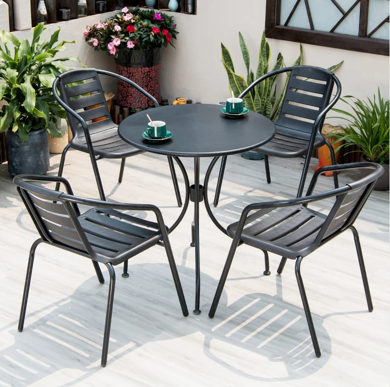 Outdoor Furniture Garden Set Patio Dining Set Plastic Resin Chair And