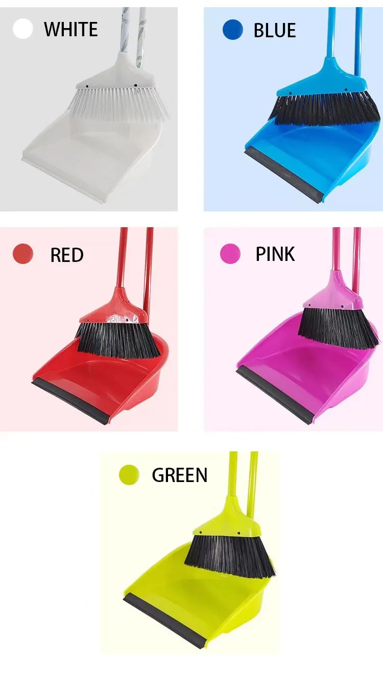 Factory Sales Household Broom Dustpan Set Plastic Soft Broom Cleaning