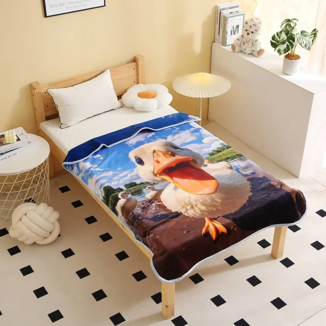 Customized Photo Blanket 2 Ply Super Soft Fleece fluffy Blanket 3D Printing Blanket For Newborn Toddle Kids