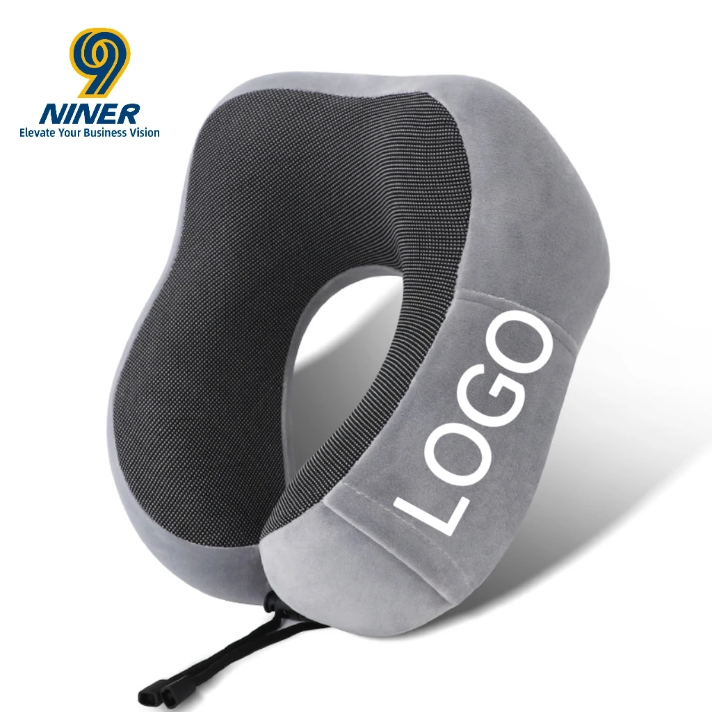 WholesaleCustom Luxury Modern Cotton Portable Storage Travel Neck Pillow Set with Magnetic Fabric Ergonomic Design