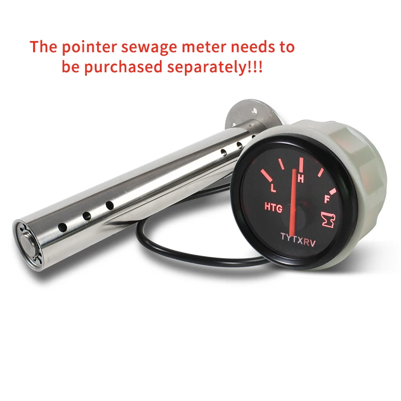TYTXRV Caravan Retrofit Accessories Customizable RV Water Level Sensor 304 Stainless Steel Black Water Sewage Water Level Sensor