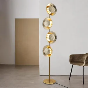 Post-modern Light Luxury Living Room Floor Lamp Simple Creative Art Metal Sofa Bedroom Exhibition Hall Lamp
