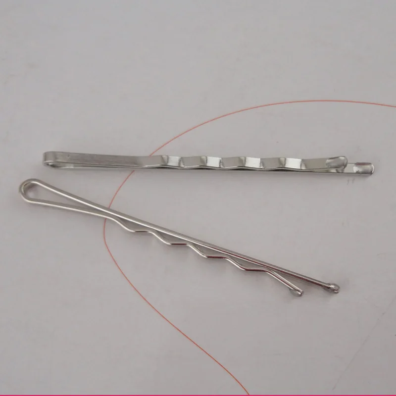 Металлические заколки-невидимки с белыми волнами 50 шт./уп. 5 см простой слайдер для волос «сделай сам» банты аксессуары розовый кофейный черный