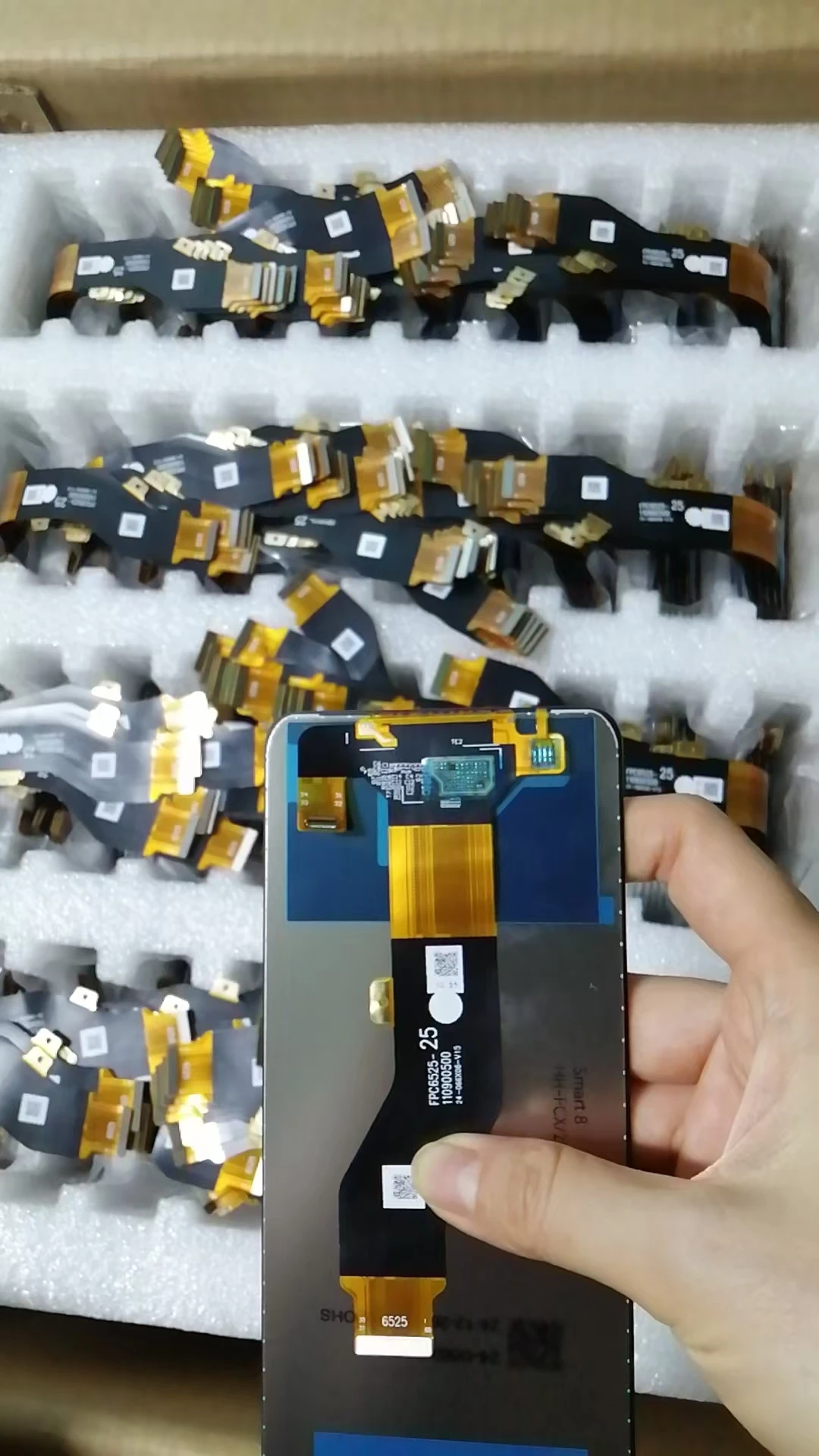 iParts Sostuzione Display Super AMOLED Per Tecno Phantom X AC8 Touch Screen Digizer Assembly Nero Nuove Parti di Riparazione  509