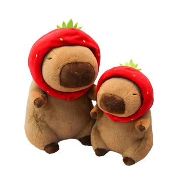 Bear Custom Kids Unisex Super Soft Plush Figure Stuffed Capybara PP Cotton Manufacturer Custom Plushies Juguete Brinquedo