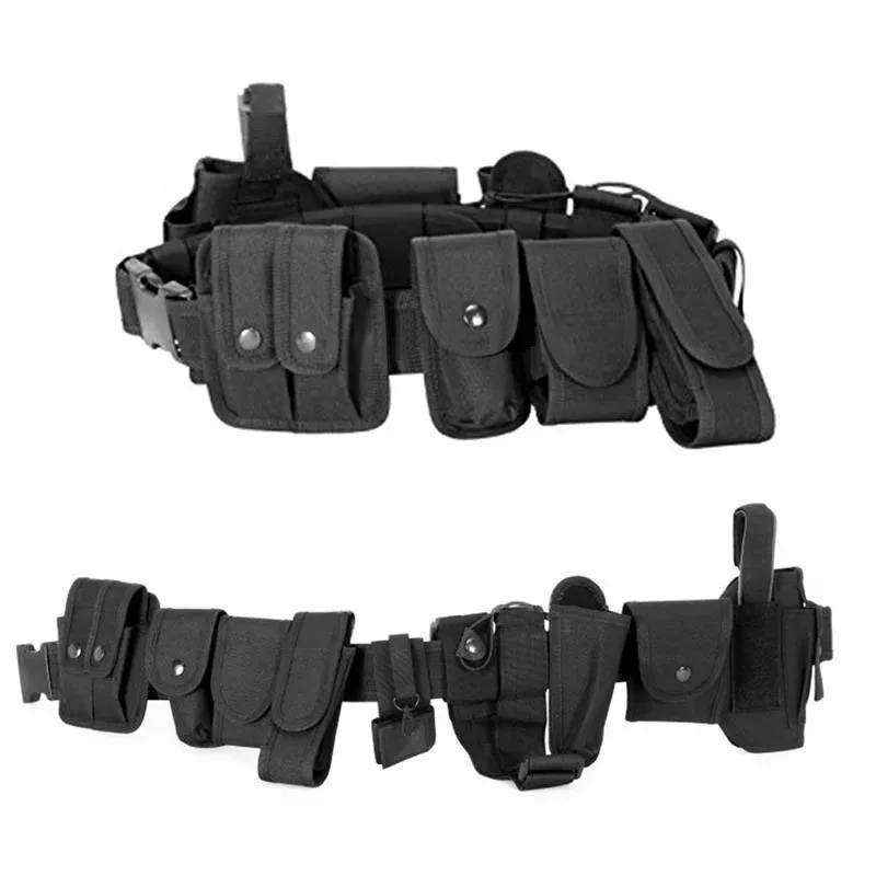 Outdoor Multi-functional Mountaineering Hunting Pouches Utility Tactical Belt Heavy Duty Nylon Equipment Tactical Belts