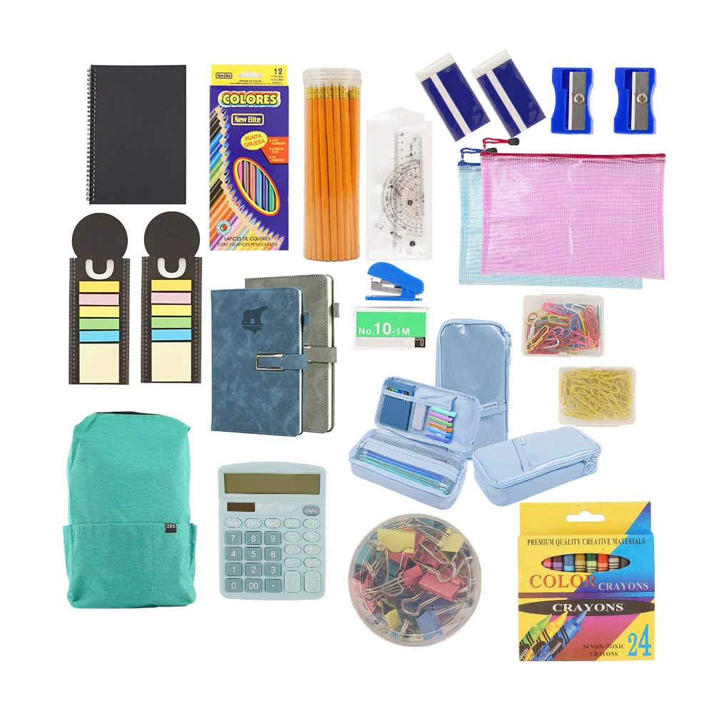 Back to School High Quality School Supplies Stationery Wholesale Office Stationery Set Kid Stationery School Supplies