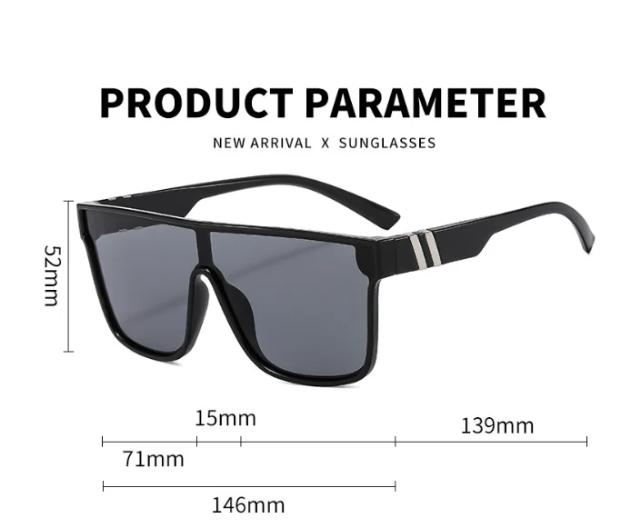 Gafas de sol originales para hombre y mujer con montura cuadrada y lentes de espejo, color rosa y azul, entrega rápida de fábrica