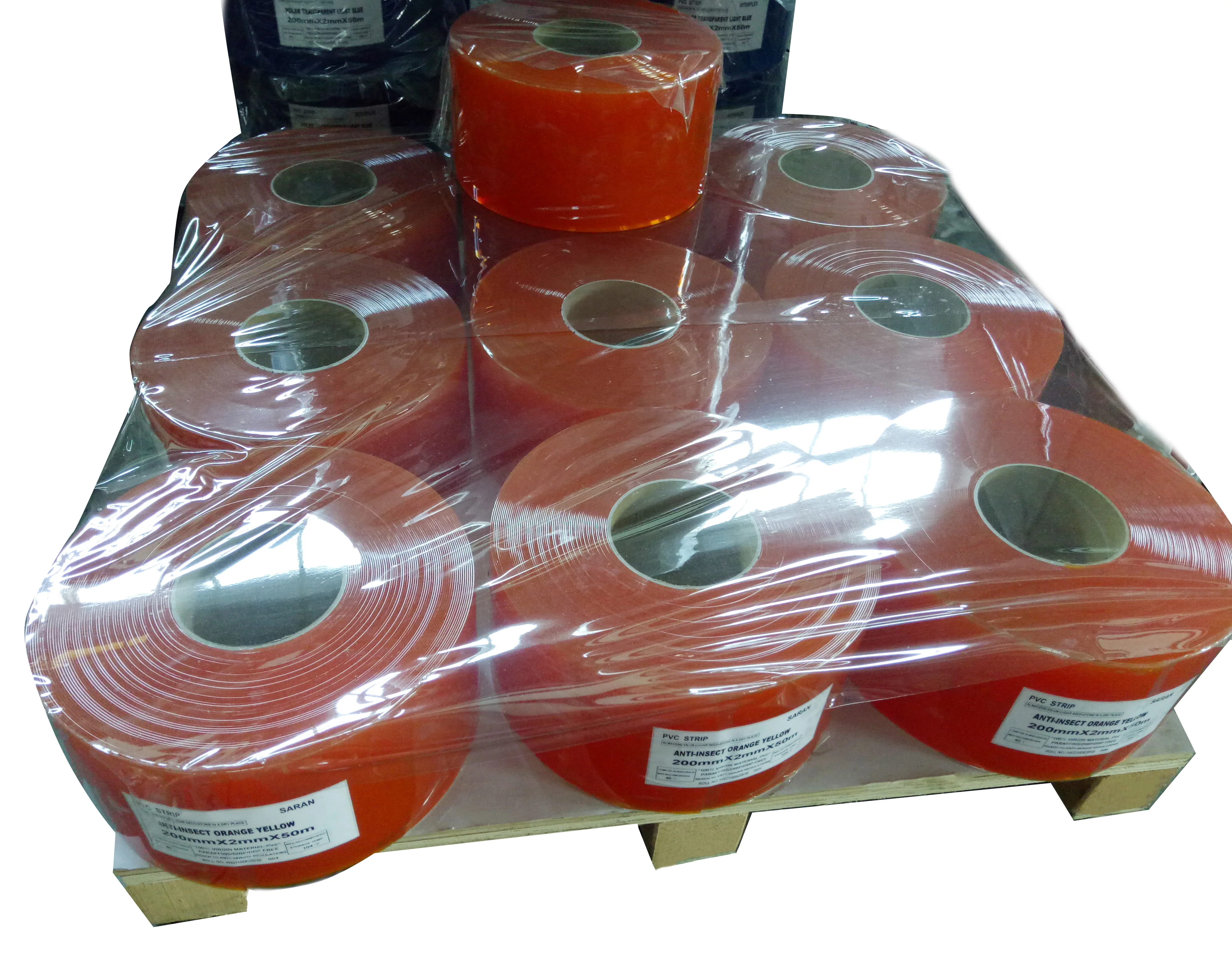 China Good Quality Super clear Transparent Smooth Surface Colorful PVC Curtain/ Sliding PVC Door Strip Curtain Strip Roll