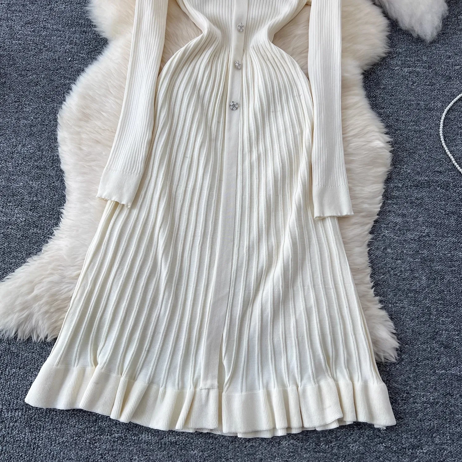 knit striped maxi dress Misook Striped Knit Sleeveless Maxi Dress
