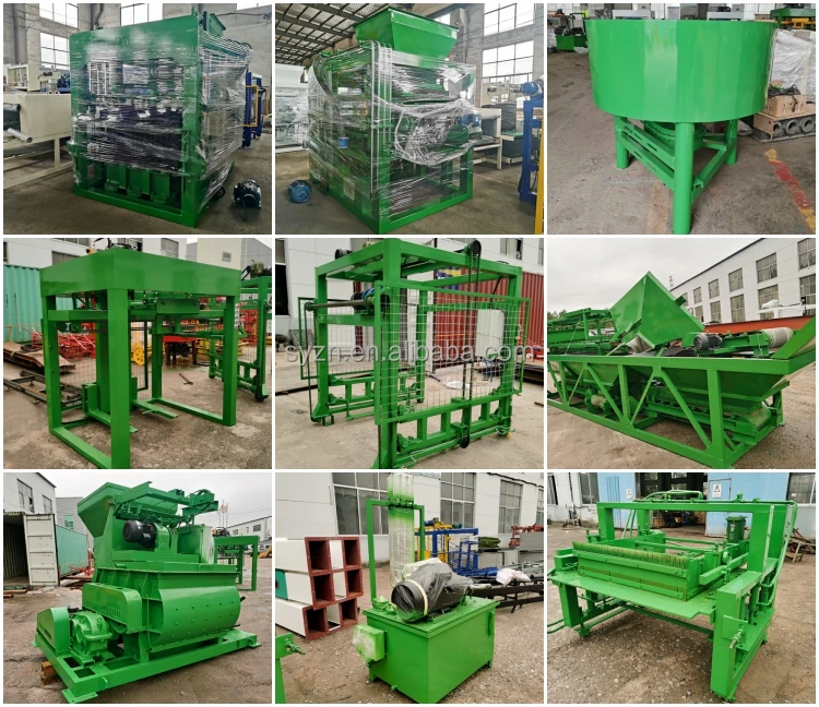 SY Building Concrete Machine Fully Automatic QT5-15 Block Machine Line ...