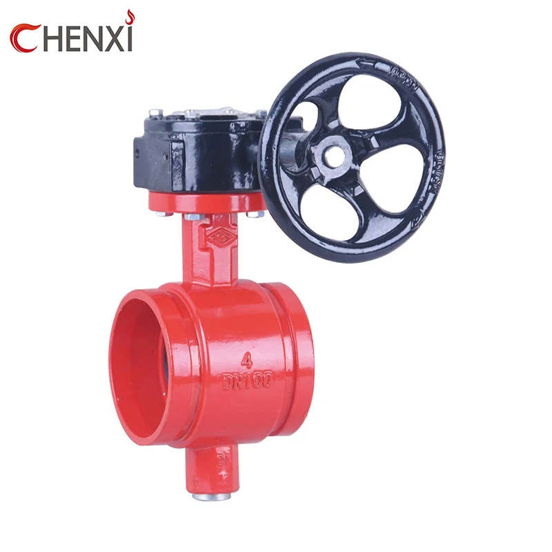 High Quality UL FM Approved  DN200 Lugged Wafer Flanged Butterfly Valve with Tamper Switch