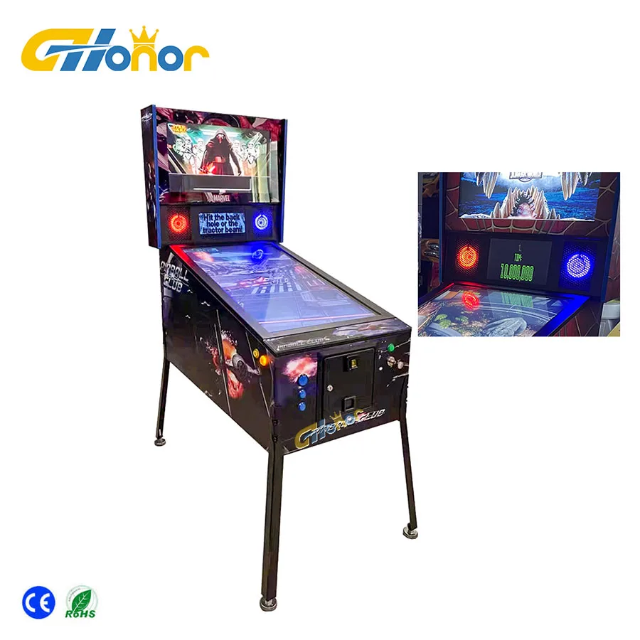 High Quality Game Coin Operated Pinball Machine Virtual 6 Balls Pinball Machine Arcade Game 6 Balls Pinball Game Machine