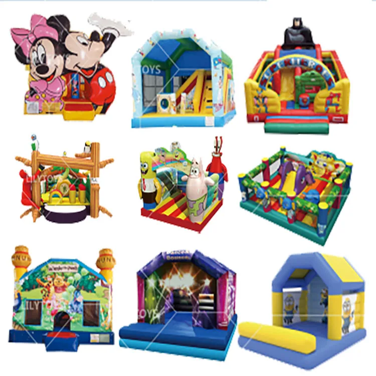 Animal jumper bouncer bouncy jump castle inflatable commercial bounce house for kid party combo with water slide pvc moon air