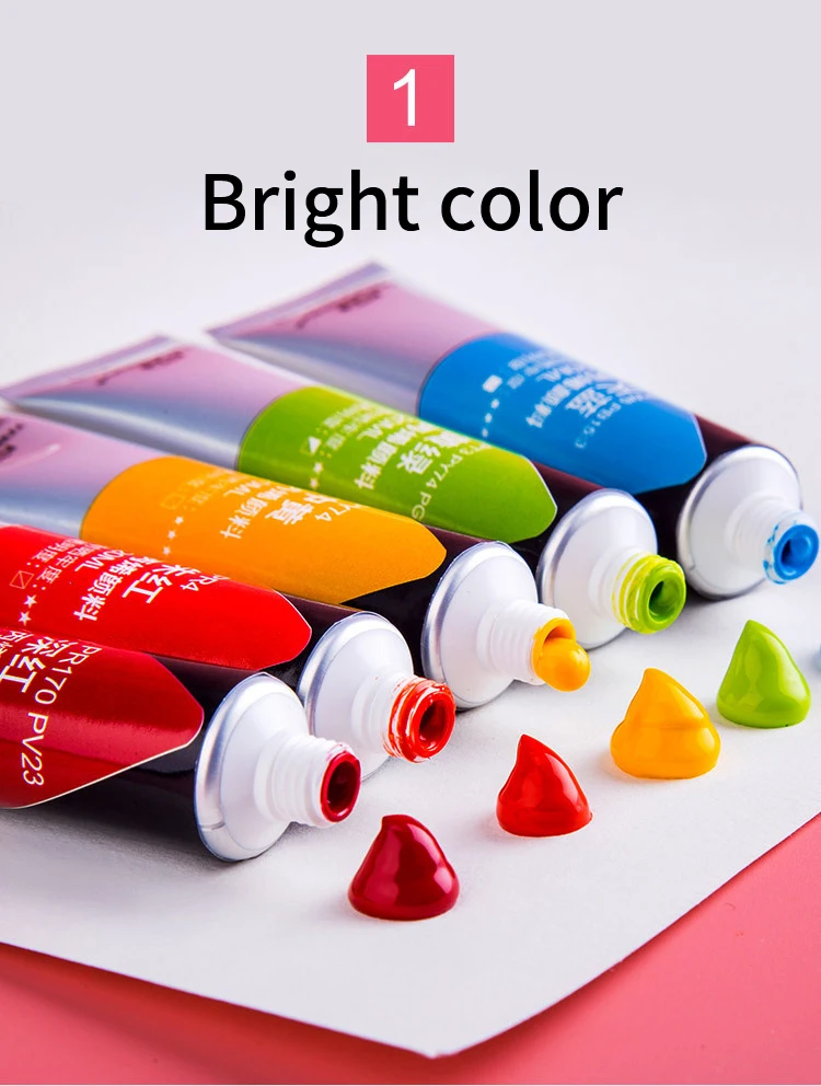 Premium Quality 24 Colors Art Painting Set Artist Waterproof Acrylic