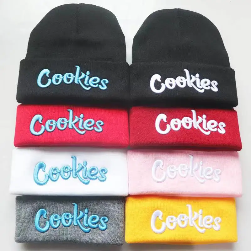 10 видов цветов оптовая продажа вязаные вышитые теплые зимние шапочки skully cookie-s шапочки шапки