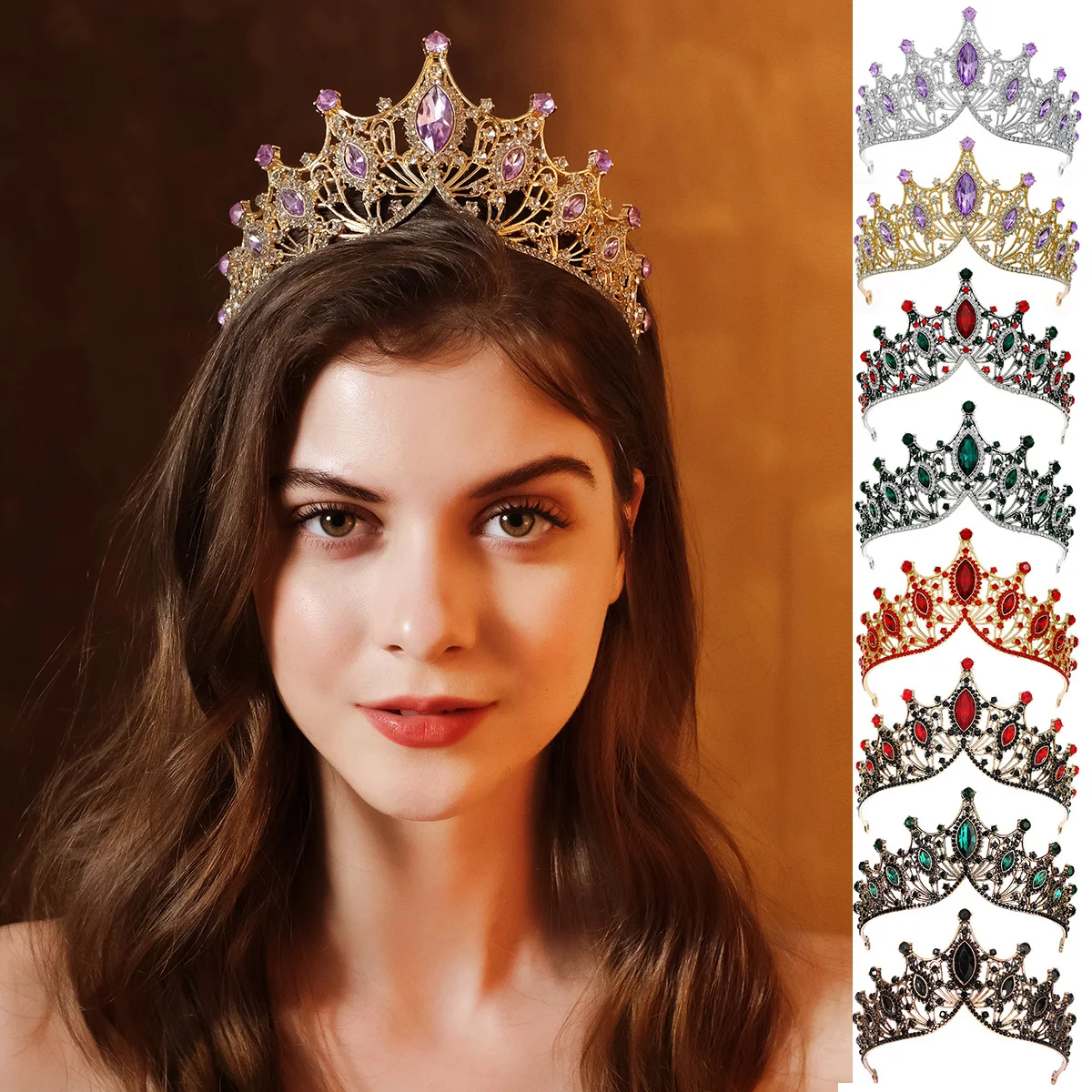 Alibaba.com: Vintage Royal Baroque Crystal Crown Tiara for 