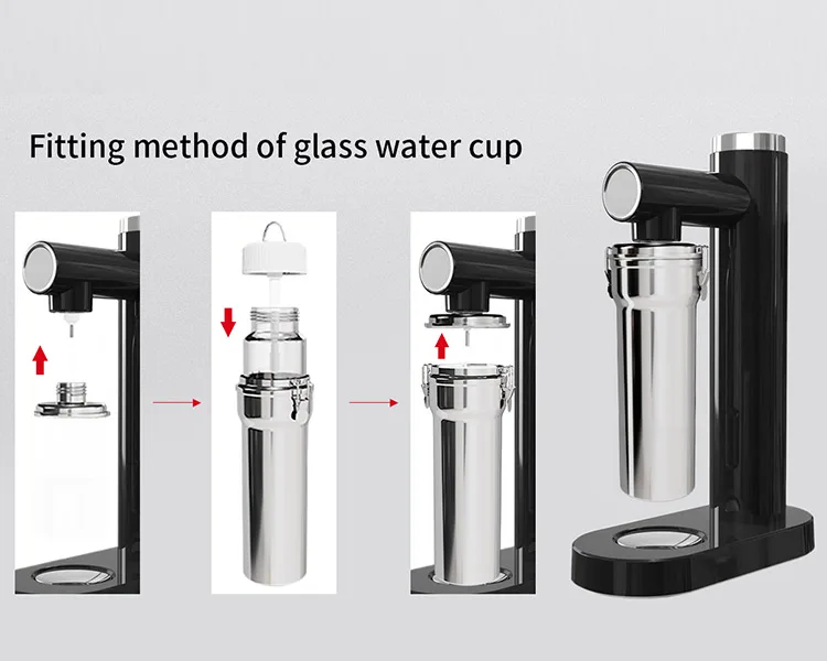Sparkling Water Maker and Soda Streaming Carbonator Machine for Home Infuses Flavor While Carbonating Beverages