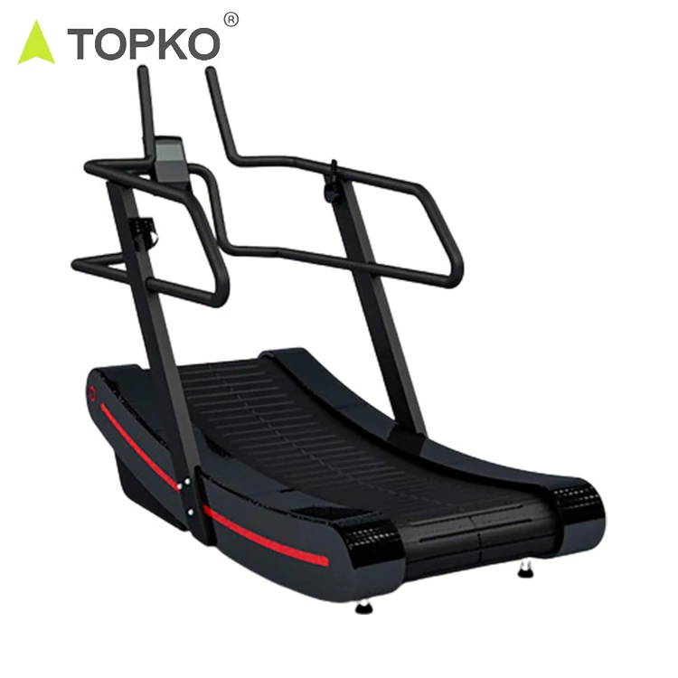 TOPKO Most Popular Unpowered Curved Wooden Treadmill Air Runner Curve Treadmill Running Machine Non - Motorized Treadmill