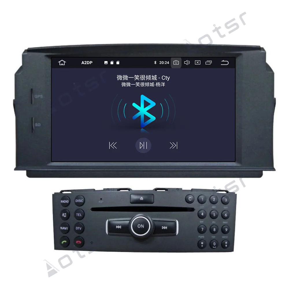 Prestige Proficiat levend Aotsr Android 10.0 2+16g Car Gps Navigation Dvd Player For Mercedes Benz C  Class C180/c200/c230 W204 Car Auto Radio Stereo - Buy Android 10.0 2+16g  Car Multimedia Stereo,High Precision Navigation With Gps