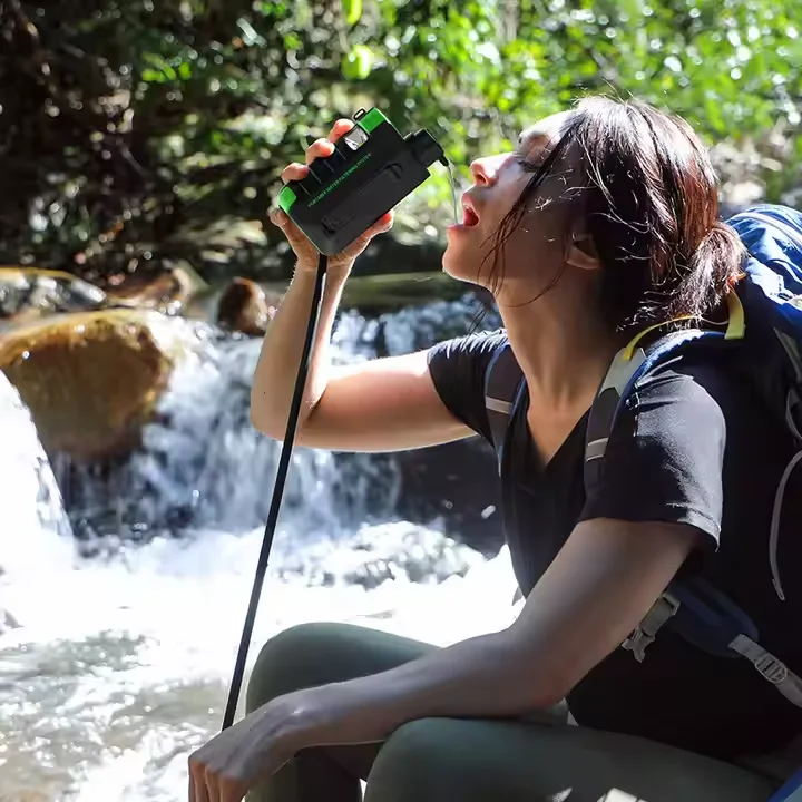 Portable Solar Electric Water Purifier System for RV Outdoor Emergency Survival Camping Hiking Travel Backpacking Filtration Kit