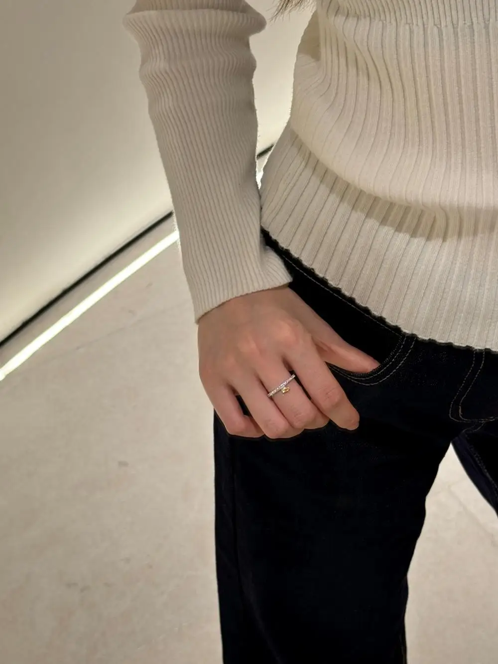 KAKODIY designer romantic water drop shipping yellow zircon ring engagement wedding 925 Sterling Silver ring for women detail 2