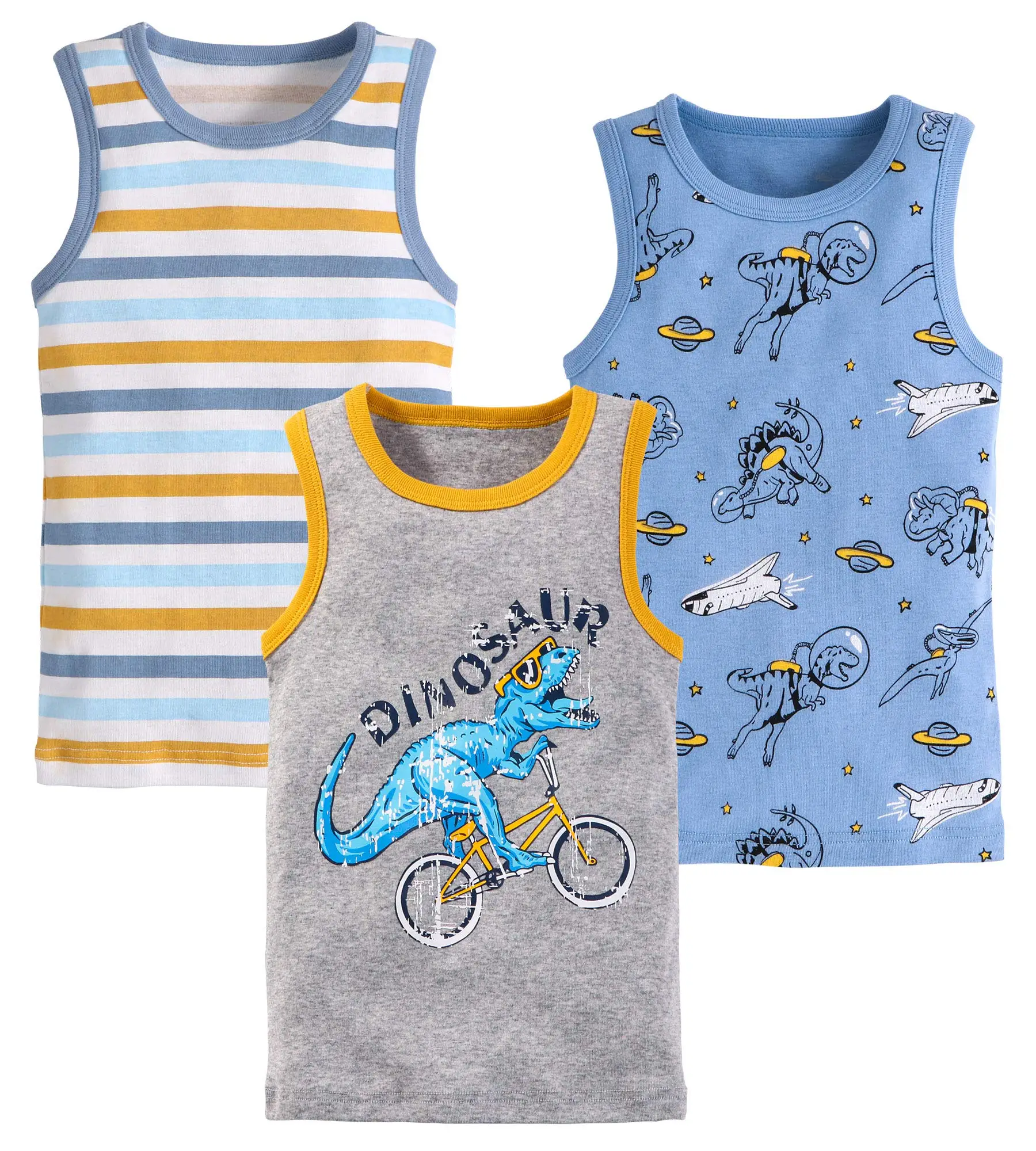 Baby Toddler Boys Tank Tops 100 Cotton Dinosaur Shark Undershirts