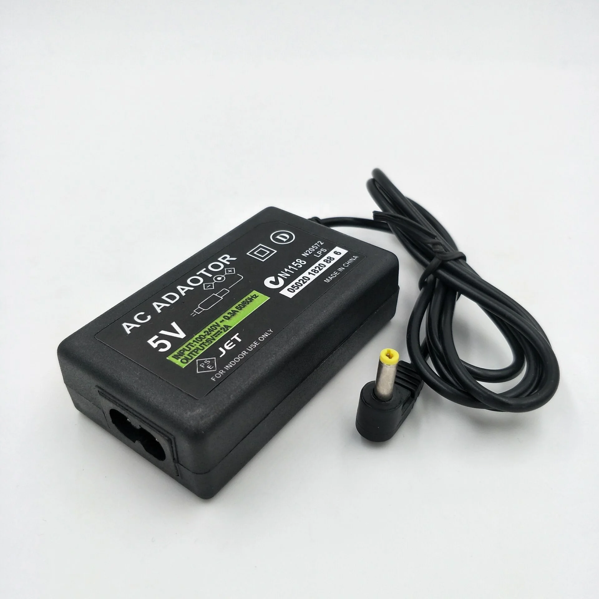 PSP用5V ACアダプター、家庭用壁掛け充電器、電源コード、ソニー