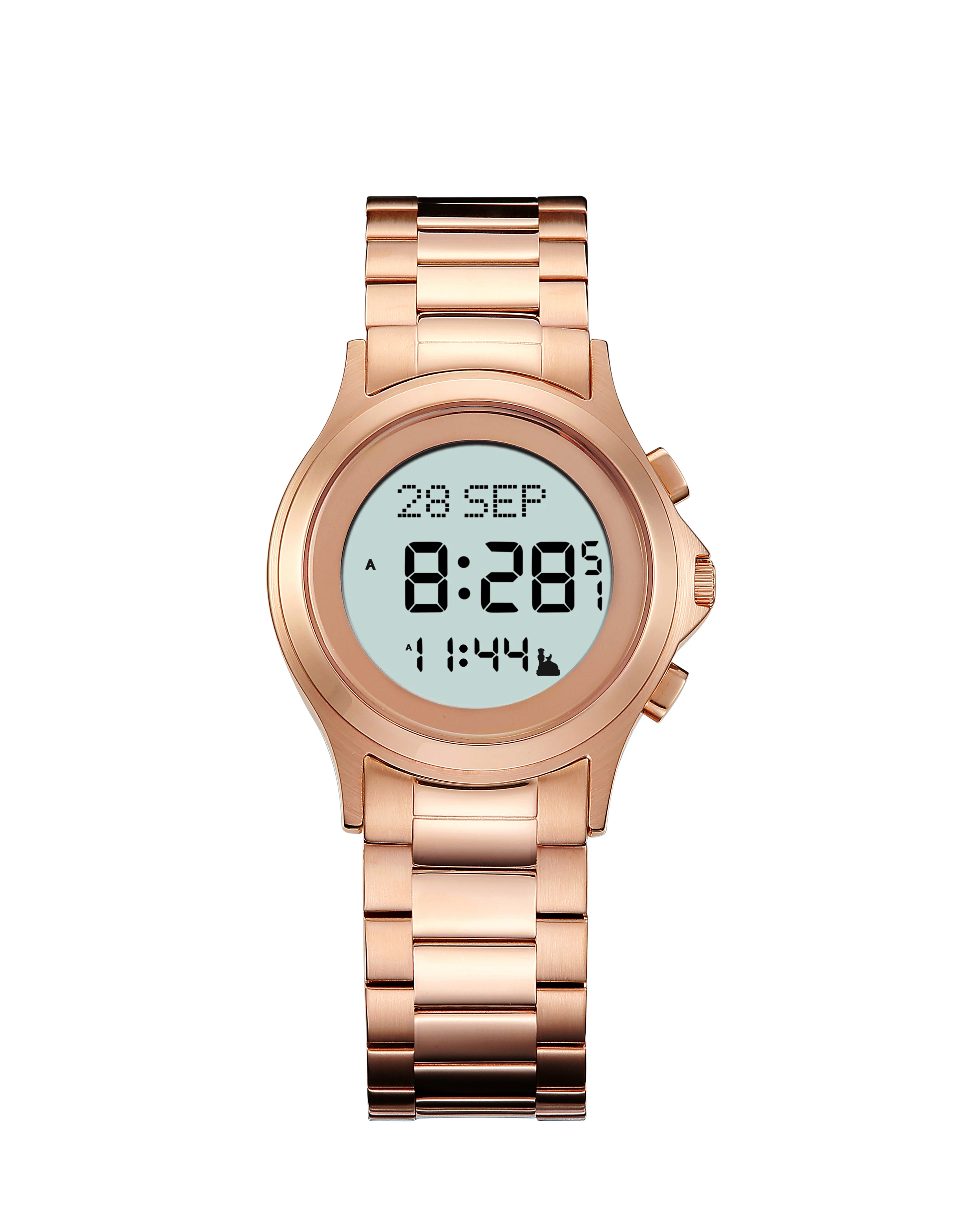 Latest Analog Digital Islamic Azan Free Wrist Watch with Water Resistant Qibla Digital Compass Taqweem Selection